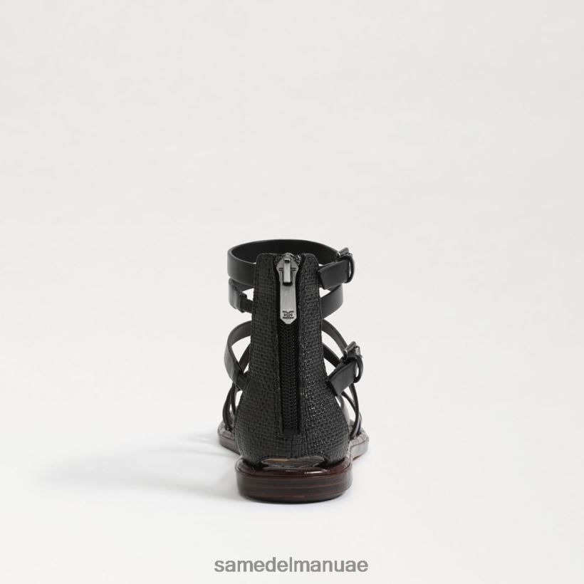 جلد أسود أحذية Sam Edelman نحيف صندل مصارع جيبس 246L6T528