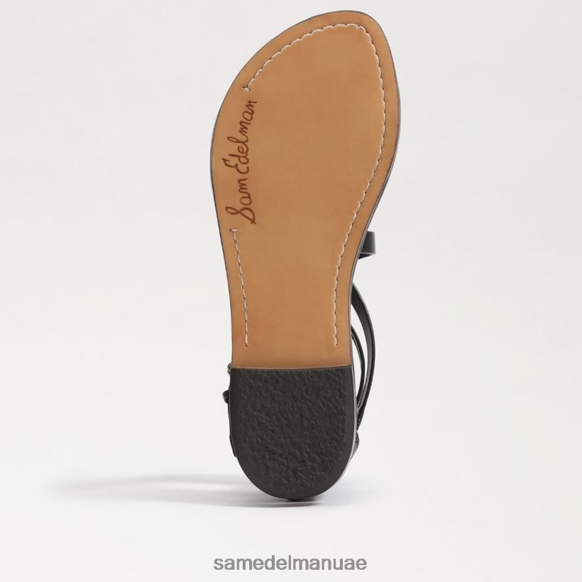جلد أسود أحذية Sam Edelman نحيف صندل مصارع جيبس 246L6T528