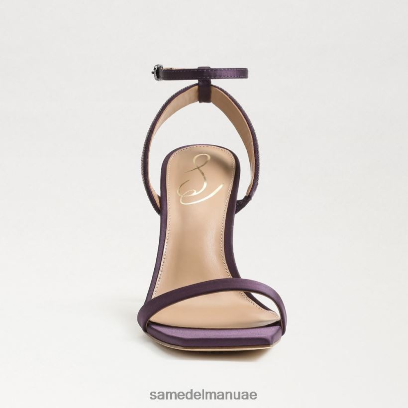 صقيل الباذنجان أحذية Sam Edelman نحيف أوفيليا كعب حزام الكاحل 246L6T539