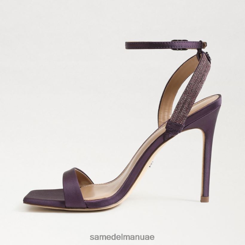 صقيل الباذنجان أحذية Sam Edelman نحيف أوفيليا كعب حزام الكاحل 246L6T539