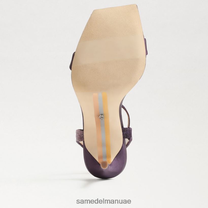 صقيل الباذنجان أحذية Sam Edelman نحيف أوفيليا كعب حزام الكاحل 246L6T539