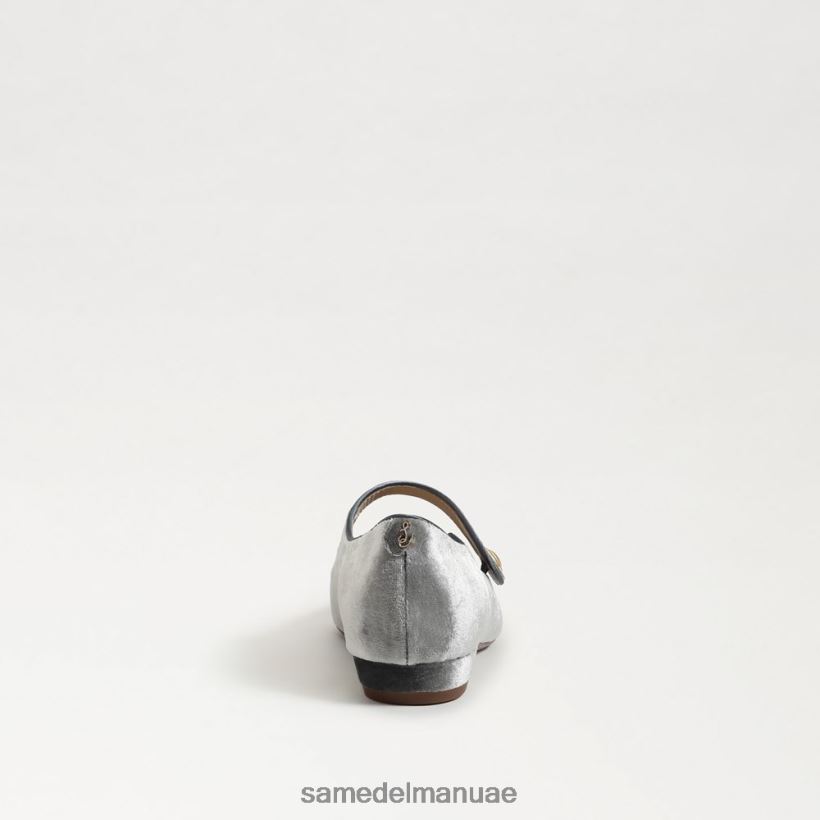 سموكي المخملية الزرقاء أحذية Sam Edelman نحيف جين ماري جين مدببة عند أصابع القدم المسطحة 246L6T541