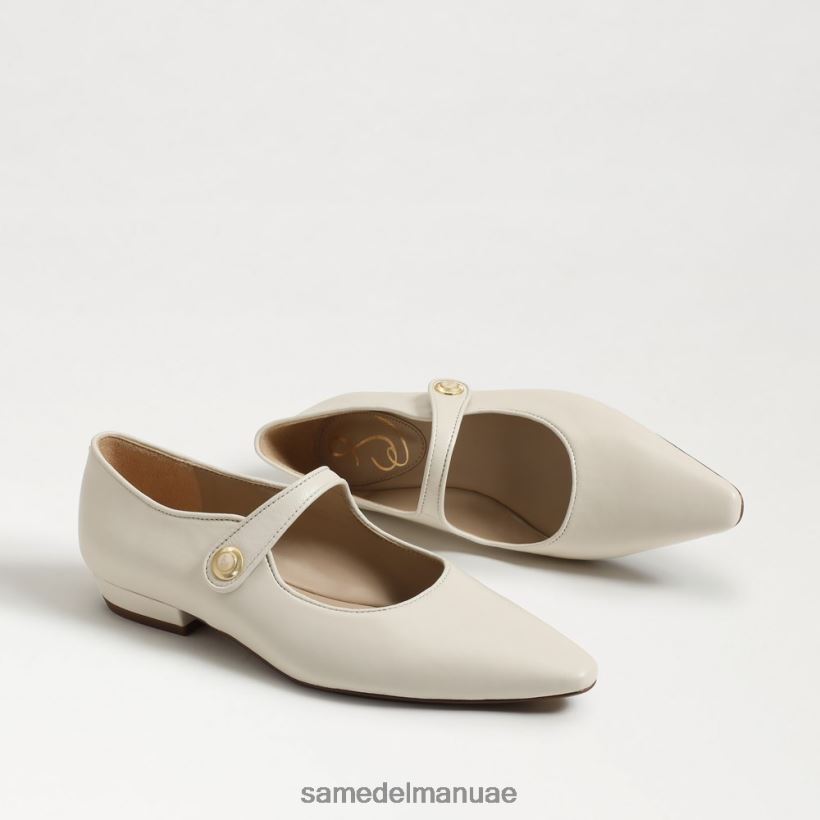 العاج الحديث أحذية Sam Edelman نحيف جين ماري جين مدببة عند أصابع القدم المسطحة 246L6T542