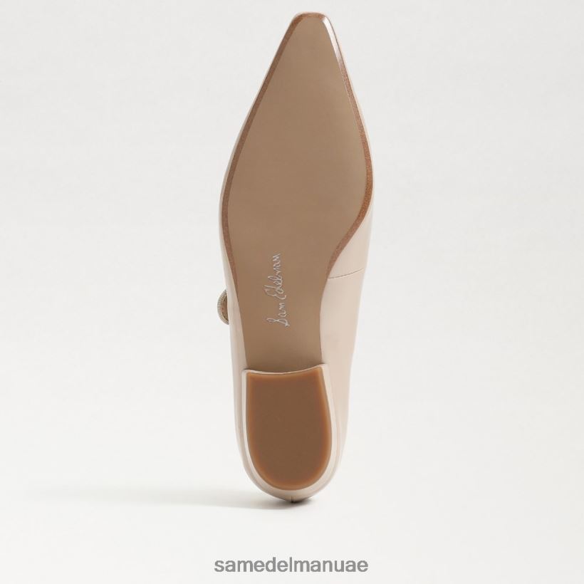 براءة اختراع شاي لاتيه أحذية Sam Edelman نحيف جين ماري جين مدببة عند أصابع القدم المسطحة 246L6T543