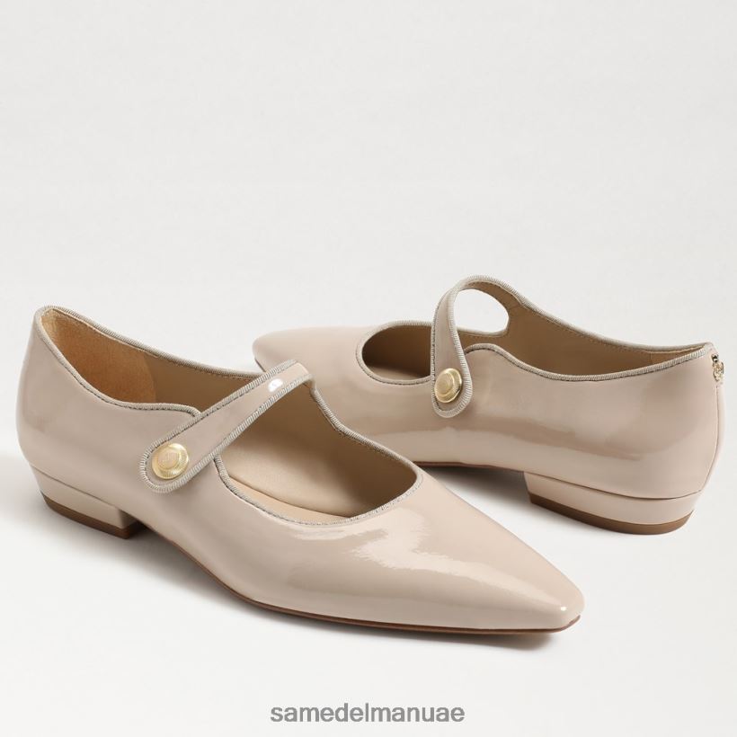 براءة اختراع شاي لاتيه أحذية Sam Edelman نحيف جين ماري جين مدببة عند أصابع القدم المسطحة 246L6T543