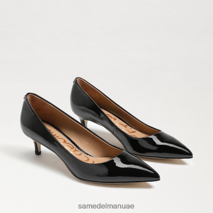 أسود براءة اختراع أحذية Sam Edelman نحيف مضخة كعب دوري هريرة 246L6T544