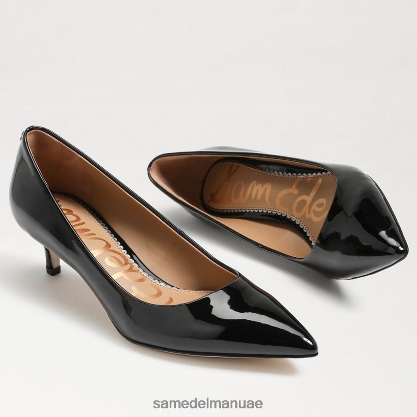 أسود براءة اختراع أحذية Sam Edelman نحيف مضخة كعب دوري هريرة 246L6T544