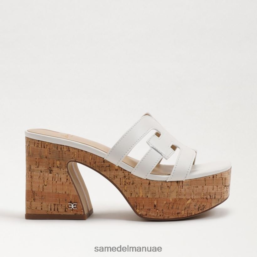 ناصعة البياض أحذية Sam Edelman نحيف صندل منصة التطوير 246L6T545