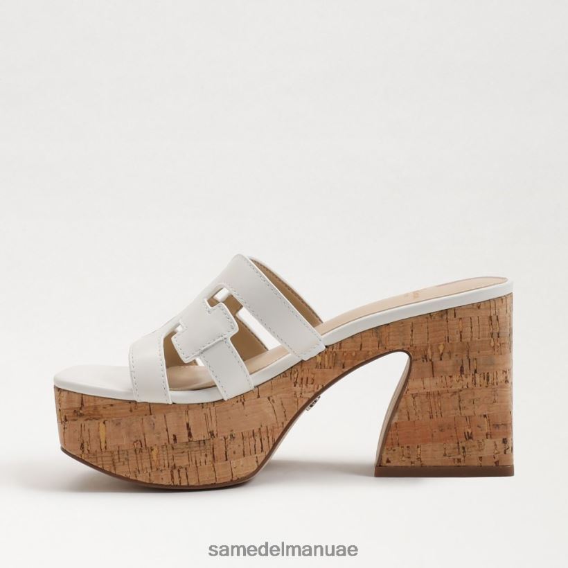 ناصعة البياض أحذية Sam Edelman نحيف صندل منصة التطوير 246L6T545