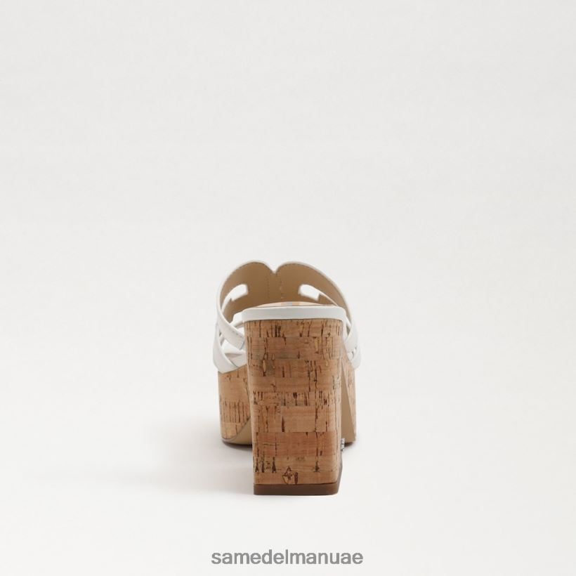 ناصعة البياض أحذية Sam Edelman نحيف صندل منصة التطوير 246L6T545
