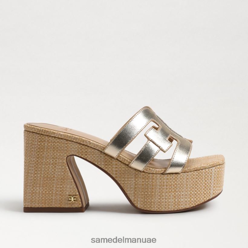 أوراق الذهب أحذية Sam Edelman نحيف صندل منصة التطوير 246L6T547