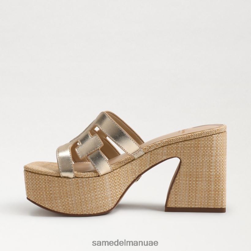 أوراق الذهب أحذية Sam Edelman نحيف صندل منصة التطوير 246L6T547
