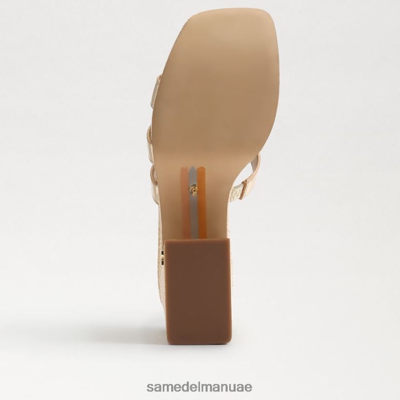 أوراق الذهب أحذية Sam Edelman نحيف صندل منصة التطوير 246L6T547