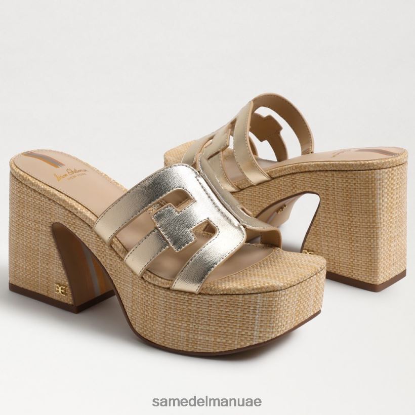 أوراق الذهب أحذية Sam Edelman نحيف صندل منصة التطوير 246L6T547