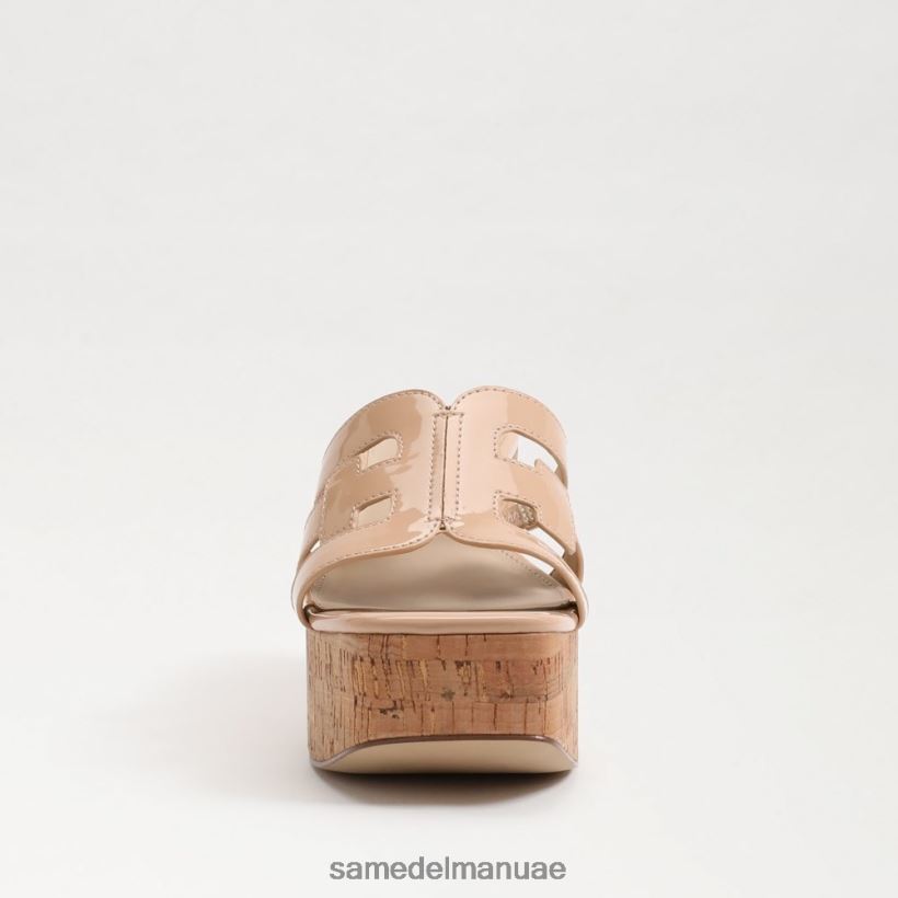براءة اختراع أحمر الخدود البيج أحذية Sam Edelman نحيف صندل منصة التطوير 246L6T549
