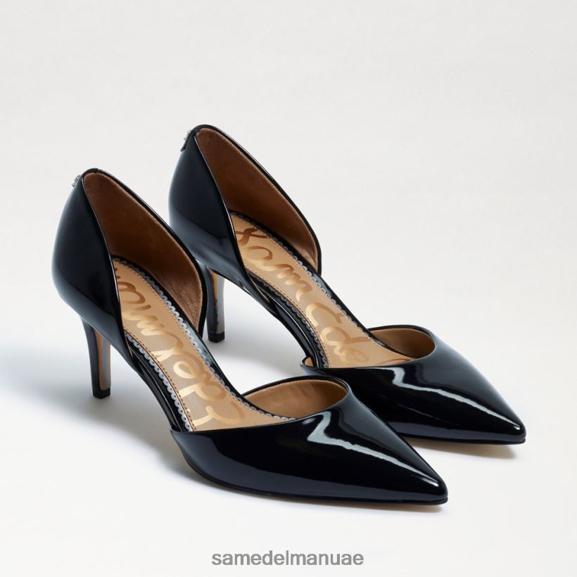 أسود براءة اختراع أحذية Sam Edelman نحيف كعب هريرة بمقدمة مدببة من جاينا 246L6T552