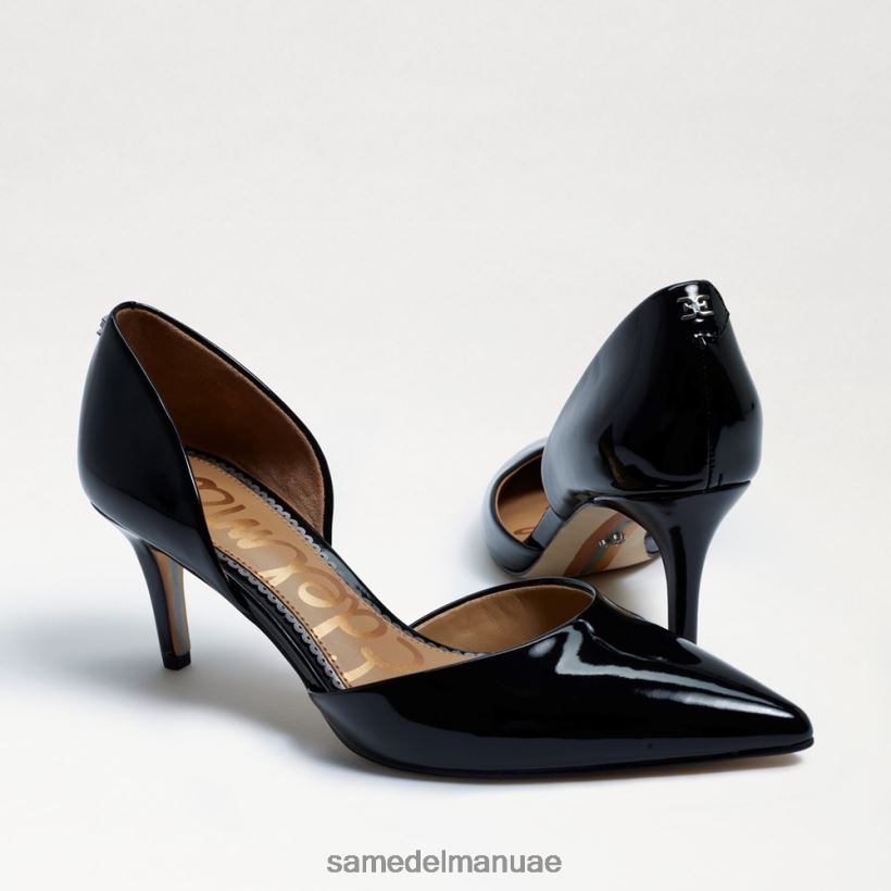 أسود براءة اختراع أحذية Sam Edelman نحيف كعب هريرة بمقدمة مدببة من جاينا 246L6T552