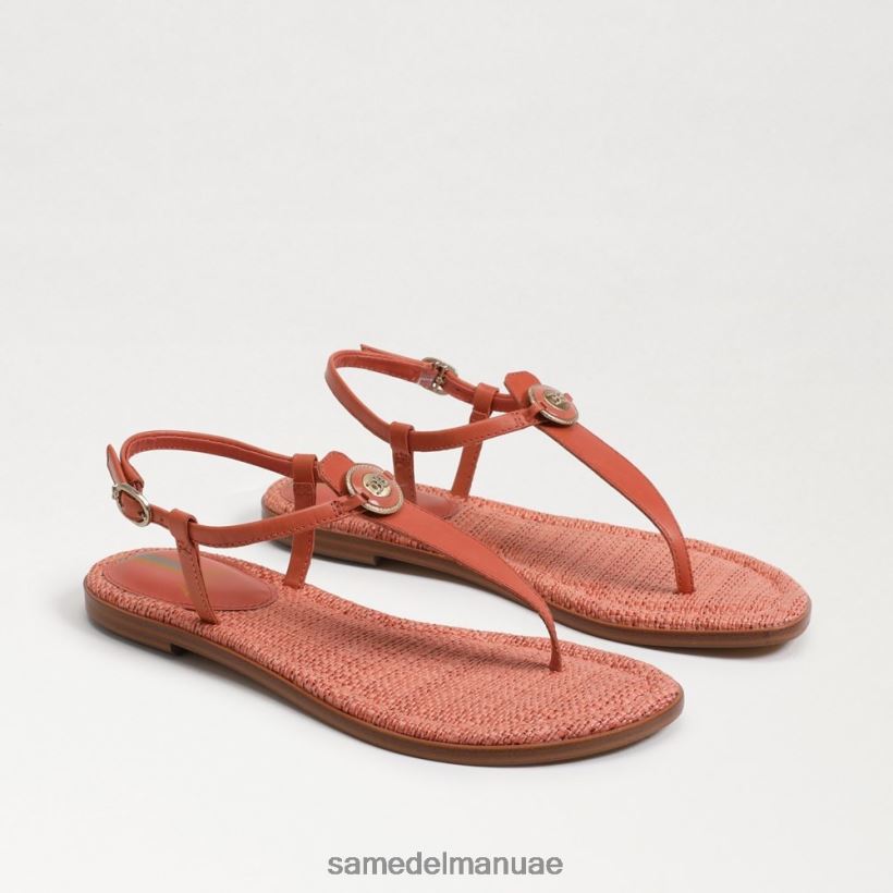 الطين الوردي أحذية Sam Edelman نحيف صندل جيجي سيجنيت ثونغ 246L6T561