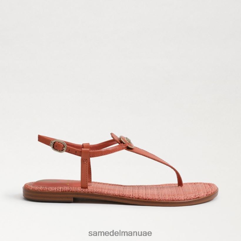 الطين الوردي أحذية Sam Edelman نحيف صندل جيجي سيجنيت ثونغ 246L6T561