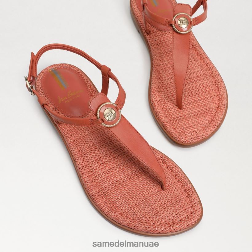 الطين الوردي أحذية Sam Edelman نحيف صندل جيجي سيجنيت ثونغ 246L6T561