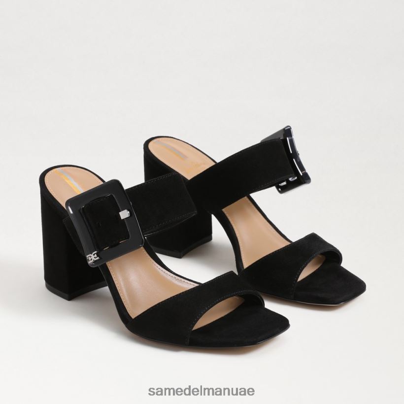 جلد الغزال الأسود أحذية Sam Edelman نحيف بغل كعب دالتون 246L6T565