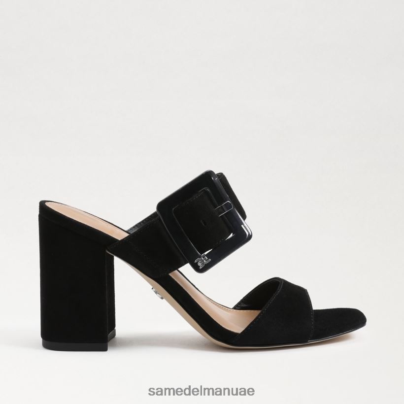 جلد الغزال الأسود أحذية Sam Edelman نحيف بغل كعب دالتون 246L6T565