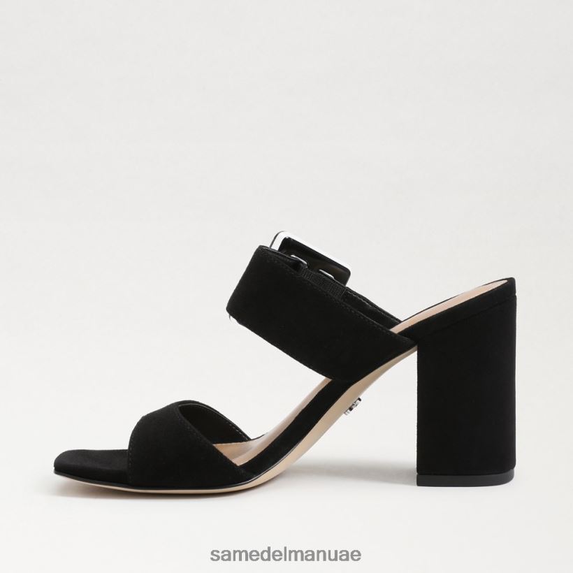 جلد الغزال الأسود أحذية Sam Edelman نحيف بغل كعب دالتون 246L6T565