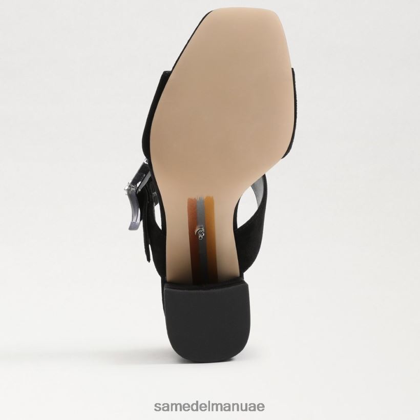 جلد الغزال الأسود أحذية Sam Edelman نحيف بغل كعب دالتون 246L6T565