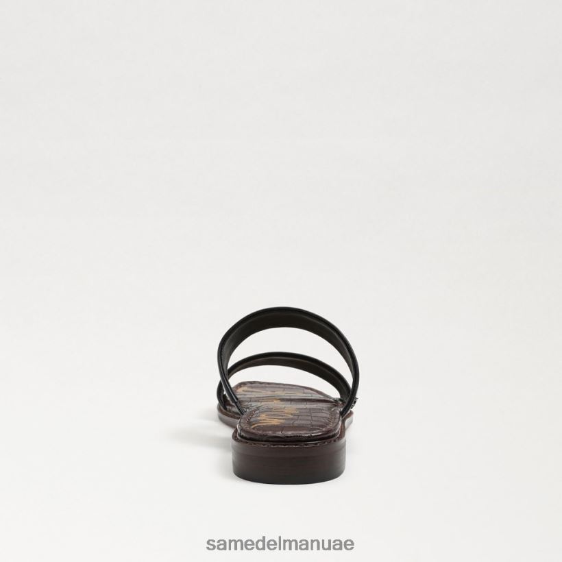 جلد أسود أحذية Sam Edelman نحيف هايدي صندل منزلق 246L6T572