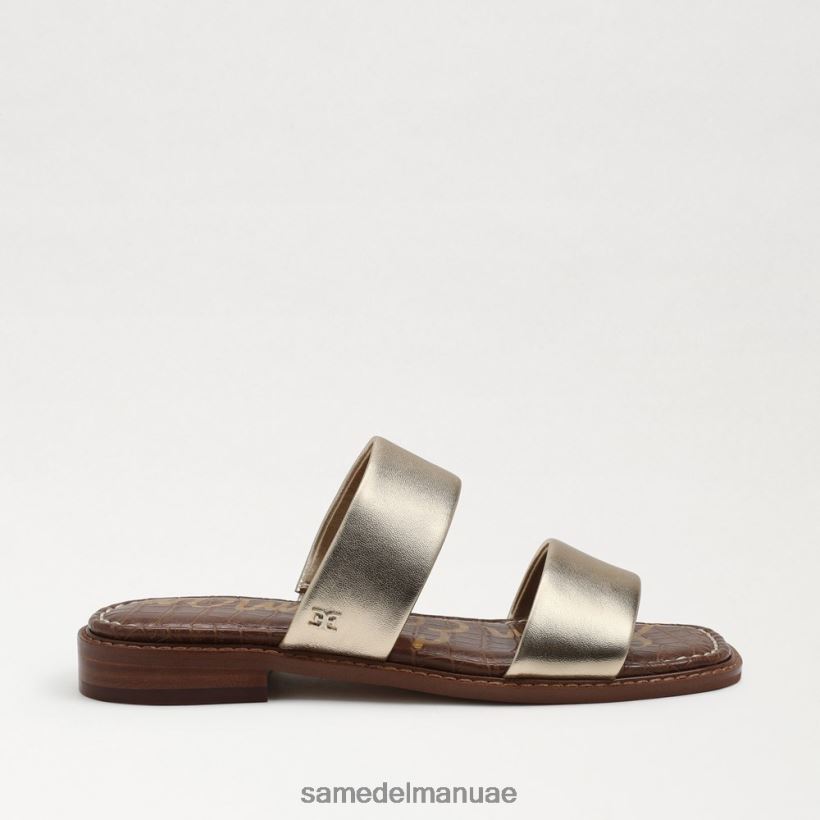 جلد أوراق الذهب أحذية Sam Edelman نحيف هايدي صندل منزلق 246L6T574