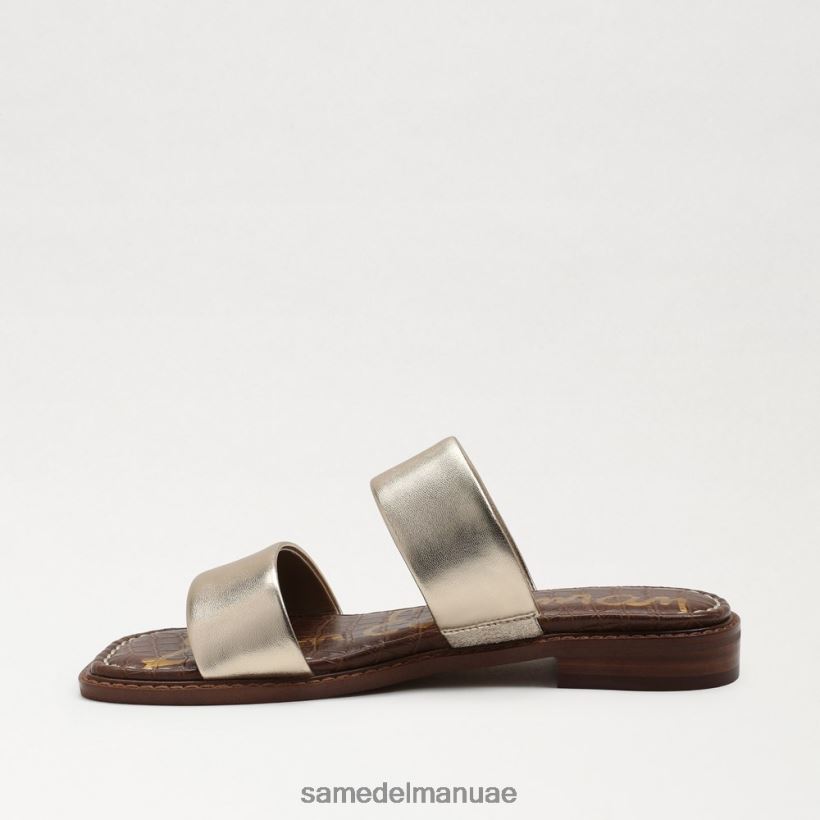 جلد أوراق الذهب أحذية Sam Edelman نحيف هايدي صندل منزلق 246L6T574