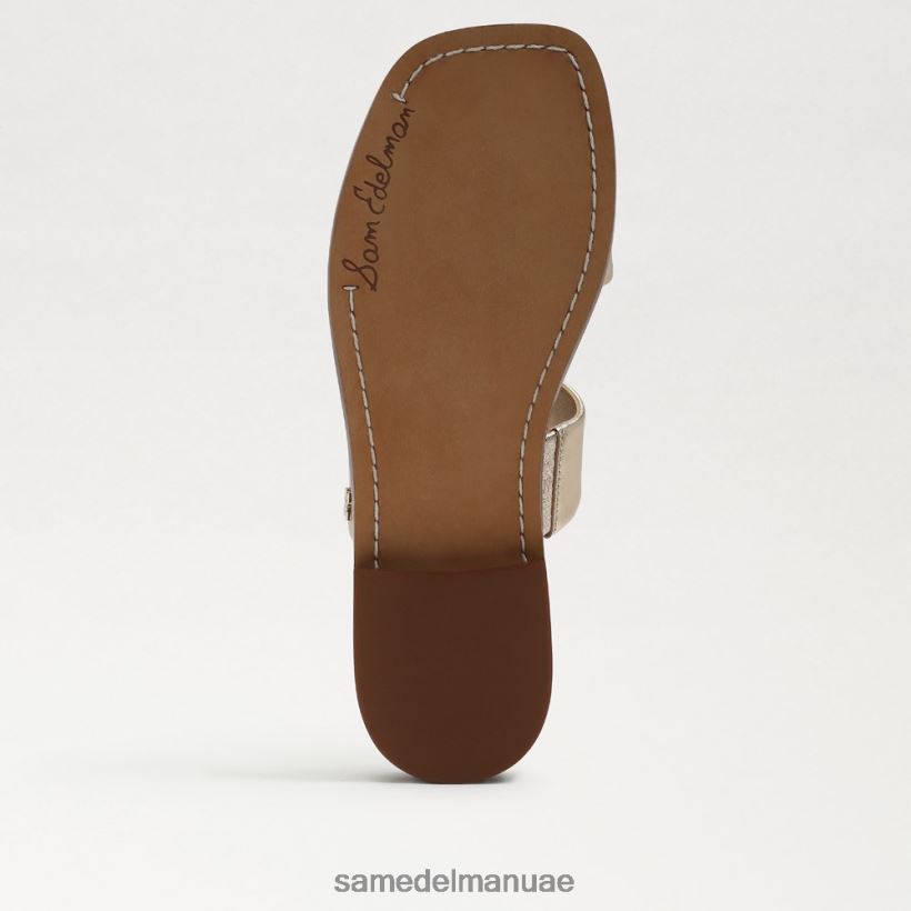جلد أوراق الذهب أحذية Sam Edelman نحيف هايدي صندل منزلق 246L6T574