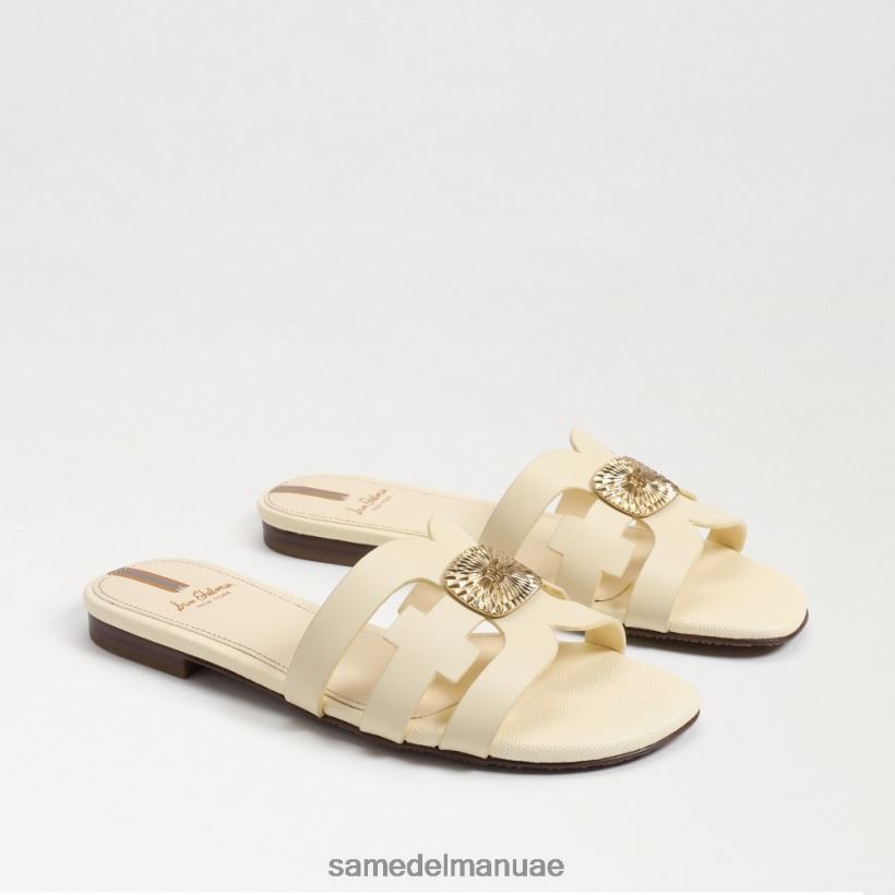 القمح المبيض أحذية Sam Edelman نحيف صندل منزلق مشع 246L6T579