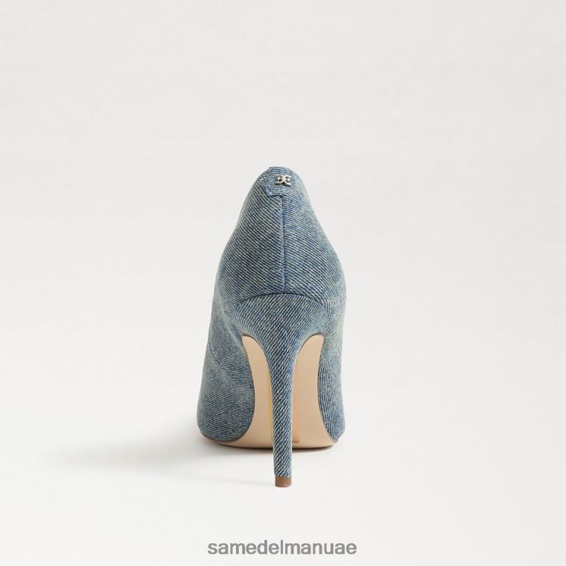 غسلها باللون الأزرق الجديد أحذية Sam Edelman نحيف هارييت مطرز بكعب مدبب عند الأصابع 246L6T583
