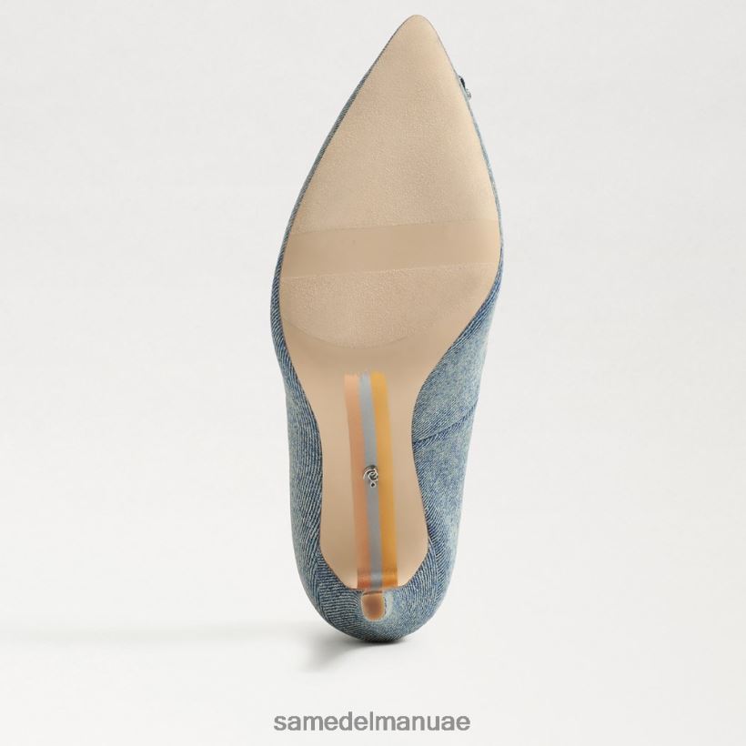 غسلها باللون الأزرق الجديد أحذية Sam Edelman نحيف هارييت مطرز بكعب مدبب عند الأصابع 246L6T583
