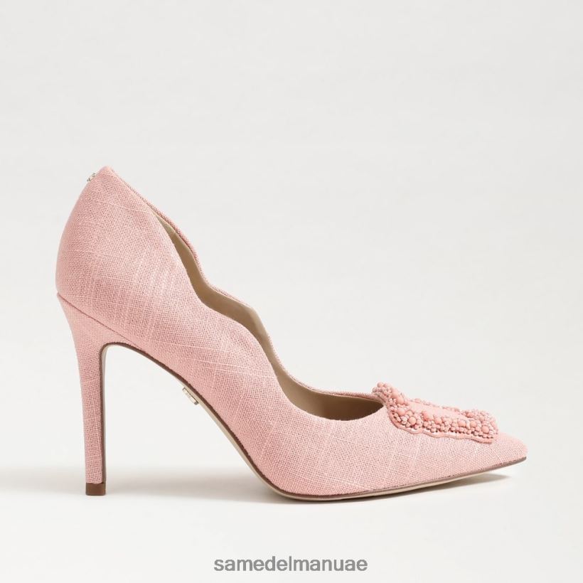 الخوخ المرجاني أحذية Sam Edelman نحيف هارييت مطرز بكعب مدبب عند الأصابع 246L6T585