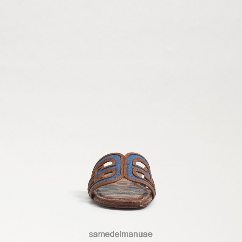 النيلي المغسول أحذية Sam Edelman نحيف صندل منزلق متعدد الألوان 246L6T590