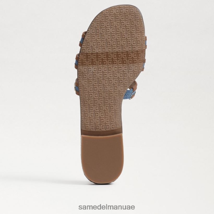 النيلي المغسول أحذية Sam Edelman نحيف صندل منزلق متعدد الألوان 246L6T590