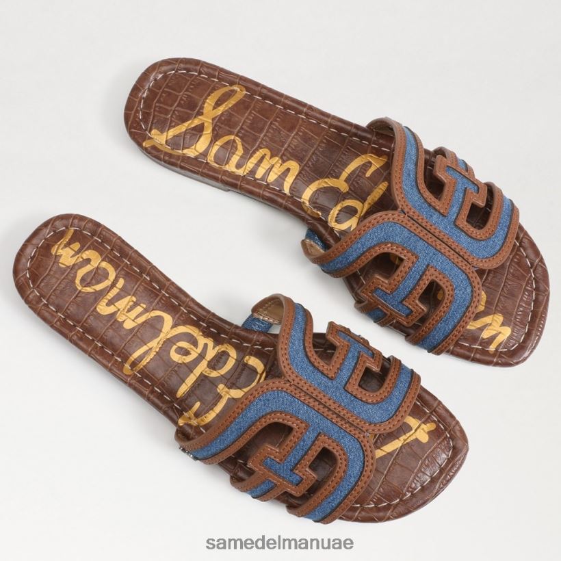 النيلي المغسول أحذية Sam Edelman نحيف صندل منزلق متعدد الألوان 246L6T590