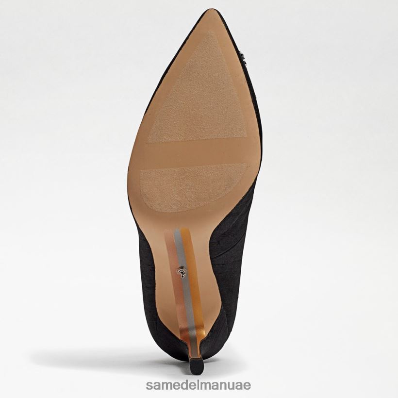 الحرير الأسود أحذية Sam Edelman نحيف كعب هارييت مدبب عند أصابع القدم 246L6T592