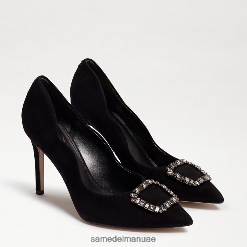 جلد الغزال الأسود أحذية Sam Edelman نحيف كعب هارييت مدبب عند أصابع القدم 246L6T595