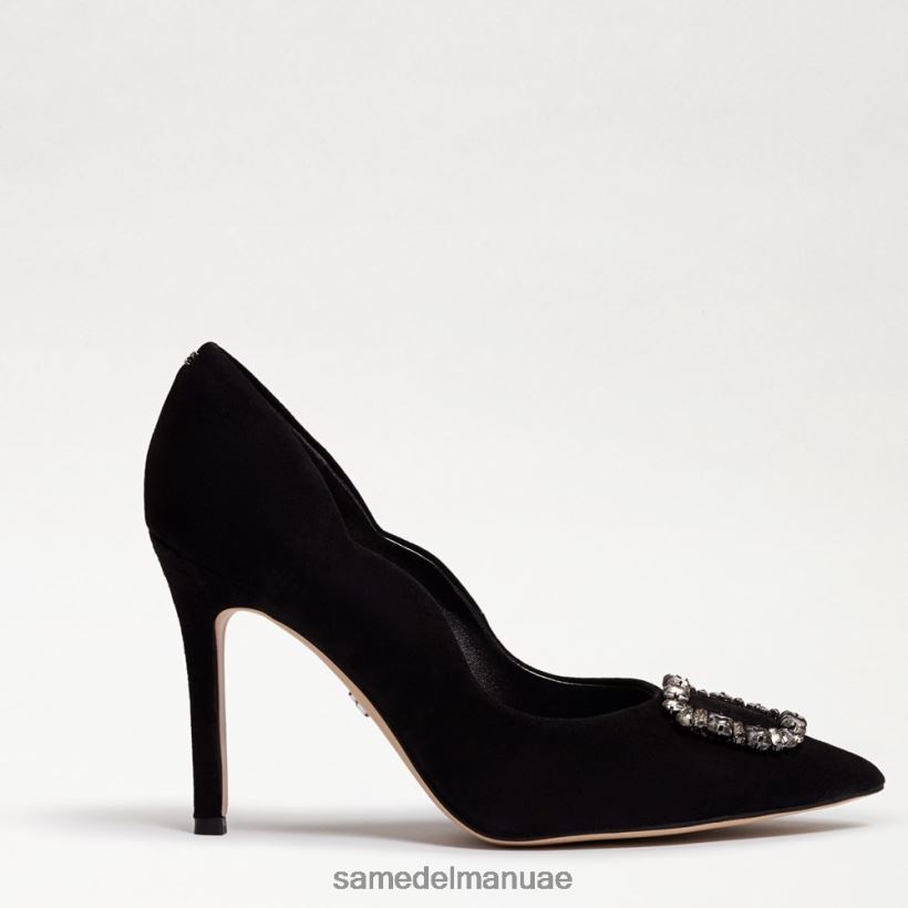 جلد الغزال الأسود أحذية Sam Edelman نحيف كعب هارييت مدبب عند أصابع القدم 246L6T595