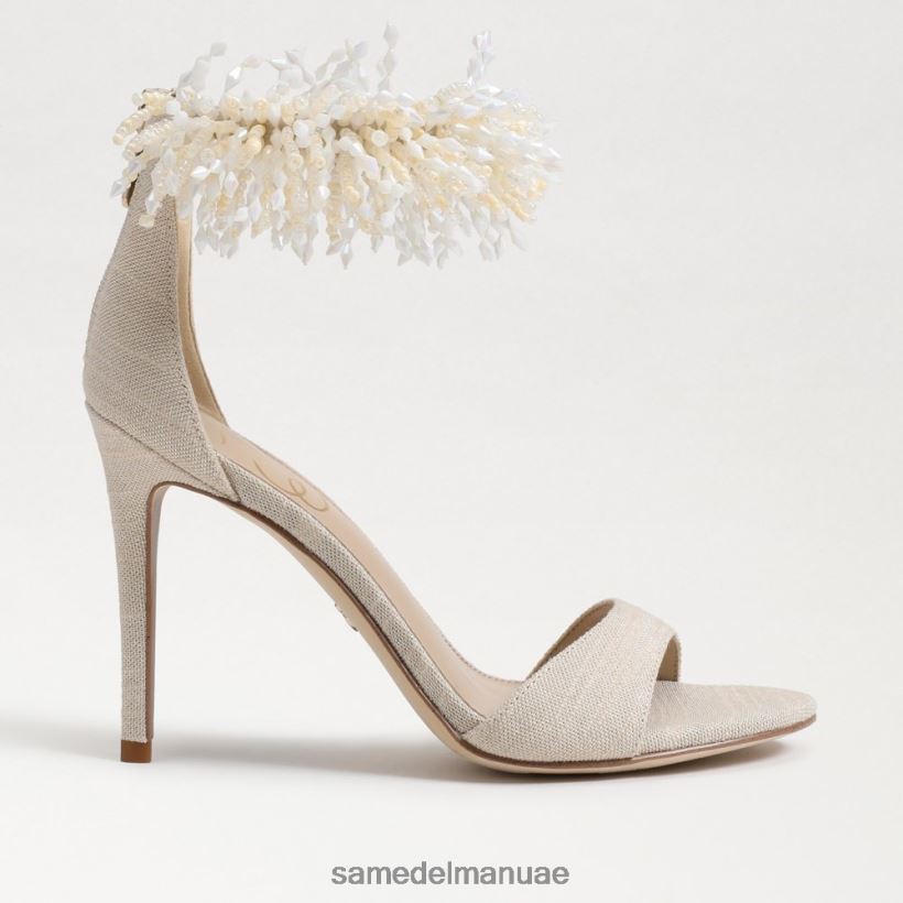 رمل أحذية Sam Edelman نحيف جيلي مطرز كعب حزام الكاحل 246L6T604