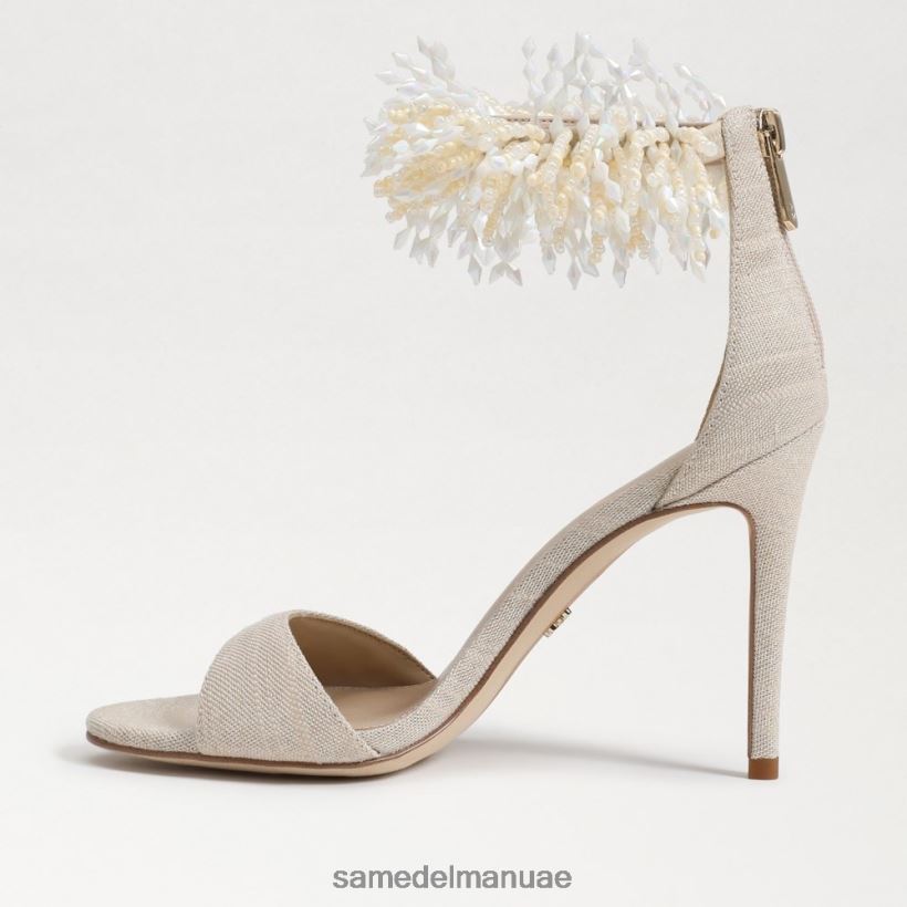 رمل أحذية Sam Edelman نحيف جيلي مطرز كعب حزام الكاحل 246L6T604