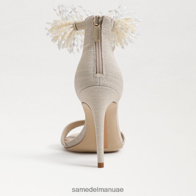 رمل أحذية Sam Edelman نحيف جيلي مطرز كعب حزام الكاحل 246L6T604