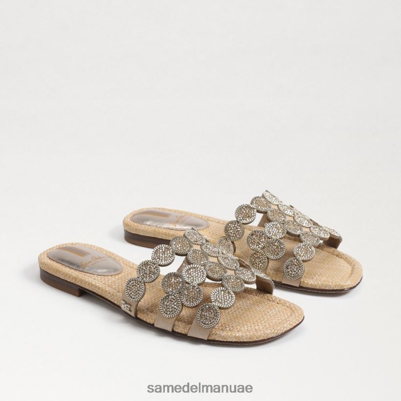 أوراق الذهب أحذية Sam Edelman نحيف صندل منزلق من باي ماركي 246L6T607