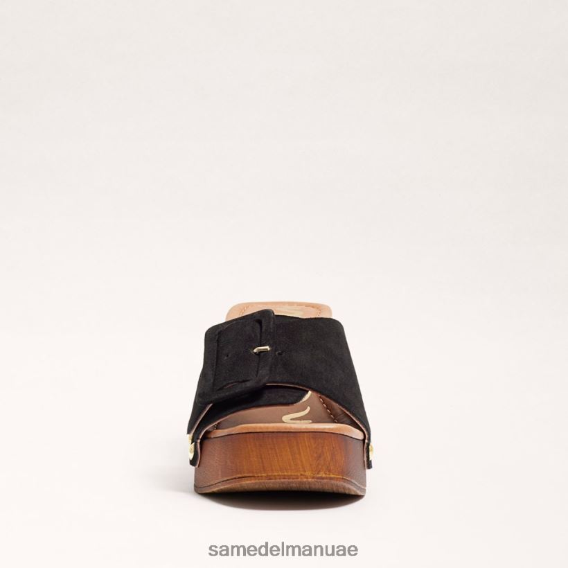 جلد الغزال الأسود أحذية Sam Edelman نحيف صندل منصة مارسيا 246L6T60