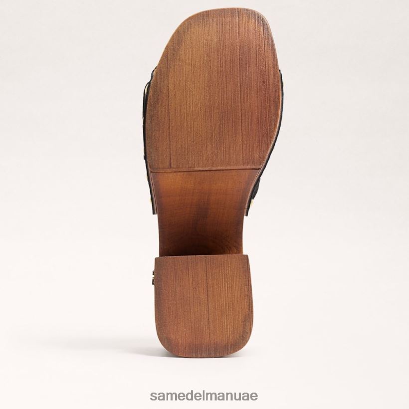 جلد الغزال الأسود أحذية Sam Edelman نحيف صندل منصة مارسيا 246L6T60