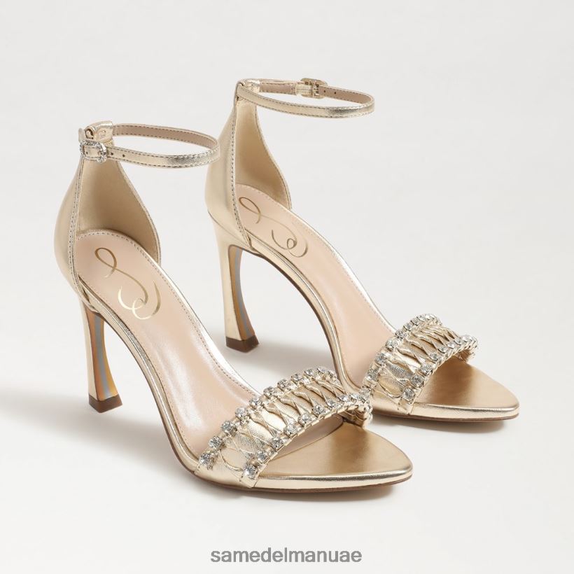 أوراق الذهب أحذية Sam Edelman نحيف كعب إيفلين ذو أربطة 246L6T610