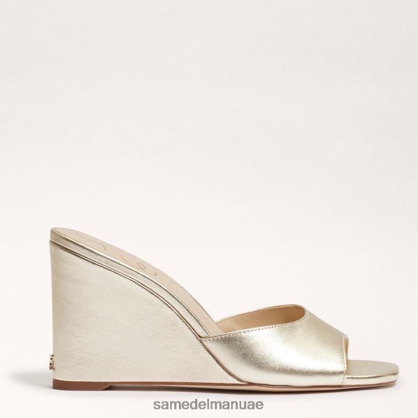 الذهب الداكن أحذية Sam Edelman نحيف صندل إسفين ميريك 246L6T611